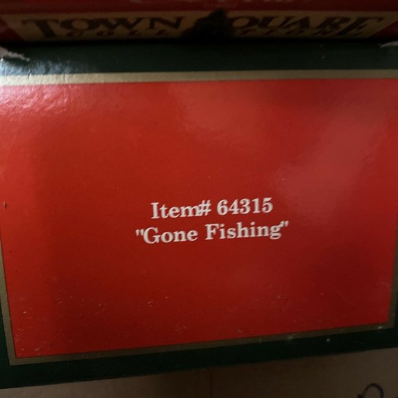 1992 Coca-Cola Town Square Collection Gone Fishing Ornament New In Box #64315 - Picture 2 of 7
